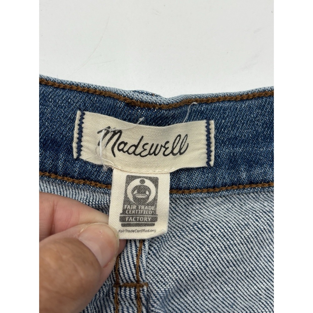 Madewell Stovepipe Jeans Women's 32 Blue High Rise Straight Crop 26" Inseam - Picture 2 of 9